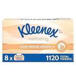 [Prime] Kleenex Aloe Vera 3-Ply Facial Tissues (8x 140 Pack) - $22.34 ($20.11 Subscribe & Save) Delivered @ Amazon AU