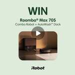 Win a Roomba Max 705 Combo Robot + AutoWash Dock from iRobot
