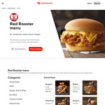 BOGO Select Burgers (2 from $8.75), Wraps/Rolls (2 from $9.75) Pickup @ Red Rooster via Doordash