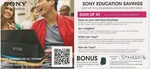 Sony Education Savings for Uni/Tafe Students and Staff