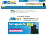 FREE 3pc Luggage Set When You Buy Selected Items At BIGshop