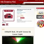 100mw Red, 30mw Green DJ Laser Light $112.95 FREE SHIPPING Australia Wide