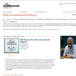 Download Bill Bryson for Free and Audible Will Donate 50p to Great Ormond St Hospital
