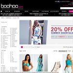 20% off Summer Essentials at boohoo.com