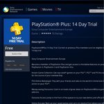 PS4, PS3 & PS Vita Games FREE with FREE PS+ 14 Day Trial at SEN