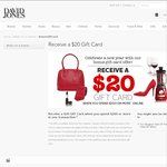 Receive a $20 Gift Card When You Spend $200 or More in One Transaction @ David Jones - Online