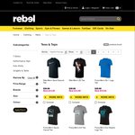 Rebel Sports 50% off Selected Adidas, Nike, Puma Men's and Women's Tees until Sunday 18/5/14