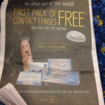 SpecSavers free first box of contact lenses