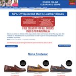 50% off Selected Men's Leather Shoes at Rivers