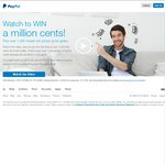 Win a Million Cents ($10k) from PayPal + Instant Win Prizes