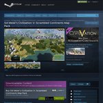 [Steam] Sid Meier's Civilization V: Scrambled Continents Map Pack -75% US $2.00