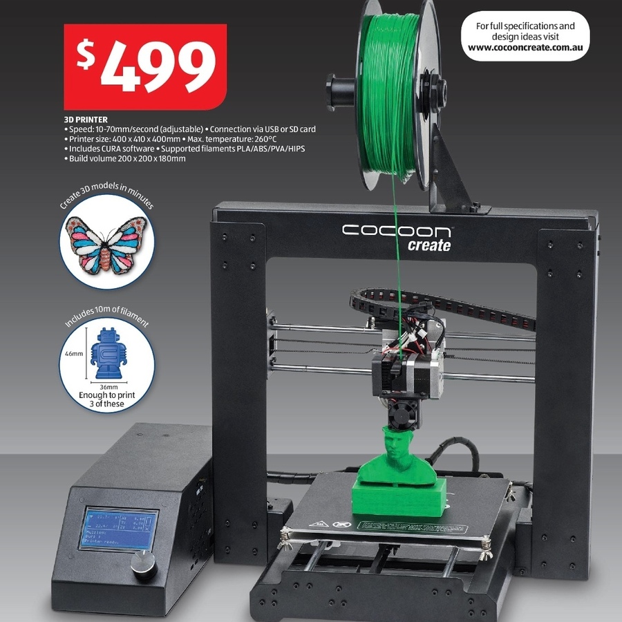 3D Printer 499 on Sale ALDI Wed 17 2 OzBargain