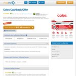 $15 Cashback at Coles Online for New Customers (Min Spend $50) Via PricePal