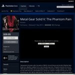 Metal Gear Solid V: The Phantom Pain (PS4) - Digital Download at PSN - $39.95