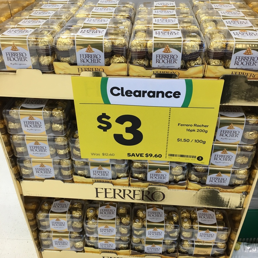 Ferrero Rocher 16pk/200g Clearance 3 (Was 12.60