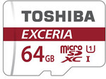 Toshiba Exceria 64GB MicroSDXC Card Class 10 with SD Adapter - £11.48 (~AU$20.16) Shipped @ Base.com