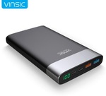 Vinsic Terminator P3 20000mAh Power Bank QC3.0 USB A Type C in and out US $30.35 (~AU $39.50) Delivered AliExpress