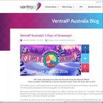 Win Prizes (Weekend Away, 4K TV, Tablet, Laptop, etc) from VentraIP with New Invoices (12-19 December)