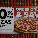 Domino's Pizza - 50% off - Excludes Value Range [Tamworth, NSW]