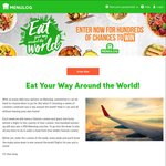 Win Round-The-World Economy Flights Worth $7,000 or a Share of 404 Other Prizes from Southern Cross Austereo [Purchase Meal]