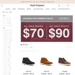 Hush Puppies Men's and Women's Sale - Shoes $70, Boots $90 + Shipping