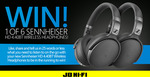 Win 1 of 6 Pairs of Sennheiser HD 4.40BT Wireless Headphones Worth $249 from JB Hi-Fi
