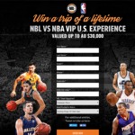 Win a VIP U.S Experience for Two Valued up to $30000 from National Basketball League