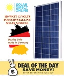 12V 100W SOLAIRE Enersol Solar (German Made) - $93 + Post @ Solar Direct Online Australia