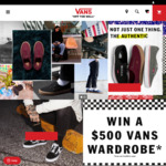 20% off Vans Shoes and Clothing Online Only 