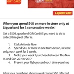 Flybuys Offers: $50 Liquorland Gift Card upon $40 Spend for 3 Weeks at Liquorland, 5x Points on Kmart Biggest Shop