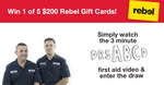Win 1 of 5 $200 Rebel Sport Gift Cards from St John Ambulance [WA Residents Only]