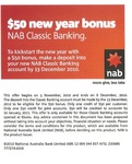 $50 for Opening an Account at NAB Kiosk at Chermside