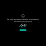 Win a 2018 Rolex Australian Grand Prix Ladies Day Package for 2 Worth Up to $5,000 from Mercedes-Benz 
