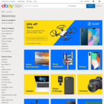 20% off 36 Stores @ eBay (Allphones, Futu, GraysOnline, PC Byte, Sony, Videopro + More)