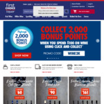 Collect 2000 Bonus Flybuys Points When You Spend over $100 on Click and Collect from First Choice Liquor