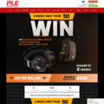 Win an AORUS H5 Gaming Headset, B3 Backpack & T-Shirt Worth Over $300 from PLE
