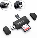 MDT SD Card Reader, 3-in-1 USB 2.0/USB C/Micro USB Card Reader $5.49 + Delivery (Free with Prime/ $49 Spend) @ SZMD Amazon AU