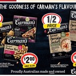 [QLD] ½ Price - Carman's Bars Selected Varieties $2.80 | Porridge Sachets Selected Varieties $2.85 @ IGA