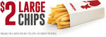 $2 Large Chips @ Red Rooster