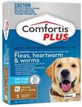 Comfortis Plus (Fleas, Heartworm & Worm) For Dogs 27-54kg 3 Pack - $28.48 (Was $72.66) + Free Delivery @ Budget Pet Products