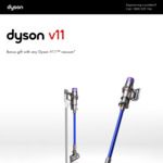 Bonus Dyson V11 Dok (RRP $199) with Purchase of Dyson Cyclone V11 Vacuum from Selected Sellers