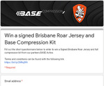 Win a Signed Brisbane Roar Jersey & Base Compression Kit from Base Athletic
