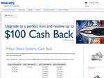 Philips Irons - Cash Back ($10 - $100 Depending on Model)