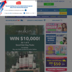 Win $10K or 1 of 5 Hair Day Packs from Chemist Warehouse and Sukin
