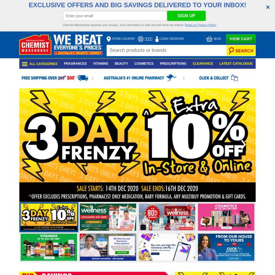 10% off Storewide at Chemist Warehouse and My Chemist (Online and in ...