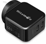 BlitzWolf BW-S2 4.8A 24W Dual USB AU Charger US$6.99 (~A$9.22) AU Stock Delivered @ Banggood