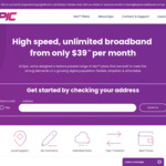 nbn Unlimited Data with No Contract 100/40Mbps $79.90 Per Month @ Epic Broadband