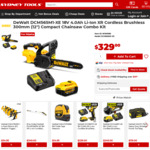 Dewalt DCM565M1-XE 18V 4.0Ah Li-Ion XR Cordless Brushless 300mm Compact Chainsaw Combo Kit $329 Posted (RRP $637) @ Sydney Tools