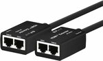 HDMI Extender 30M over UTP Cat6 Cable 1080P/60hz $15.99 Delivered ($0 with Prime/ $39 Spend) @ PORTTA via Amazon AU
