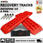 X-BULL Recovery Tracks with 4PCS Mounting Pin Snow/Sand Tracks Red 10T/4WD $89.01 Delivered @ Eastbay Auto eBay